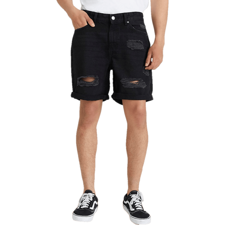 Ripped Denim Shorts Wash