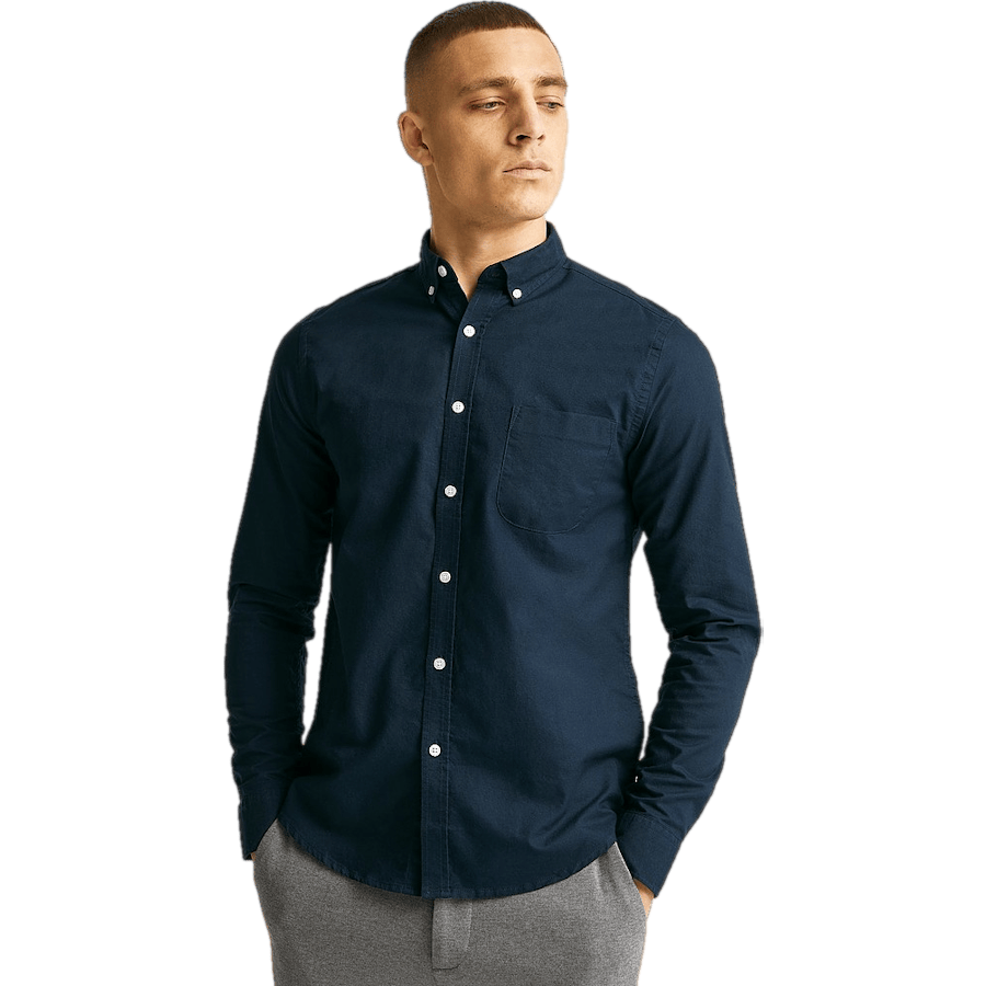 Melker Oxford Shirt — Navy