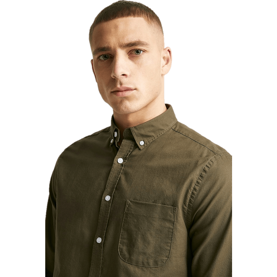 Melker Oxford Shirt — Olive