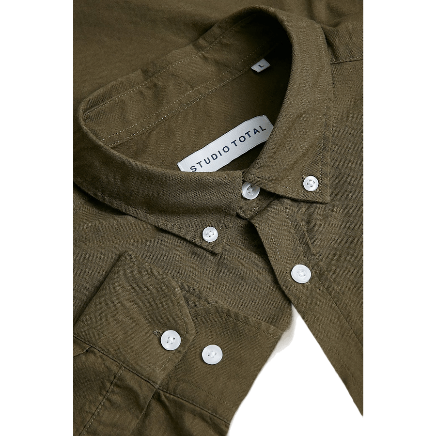 Melker Oxford Shirt — Olive