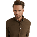 Melker Oxford Shirt Brown