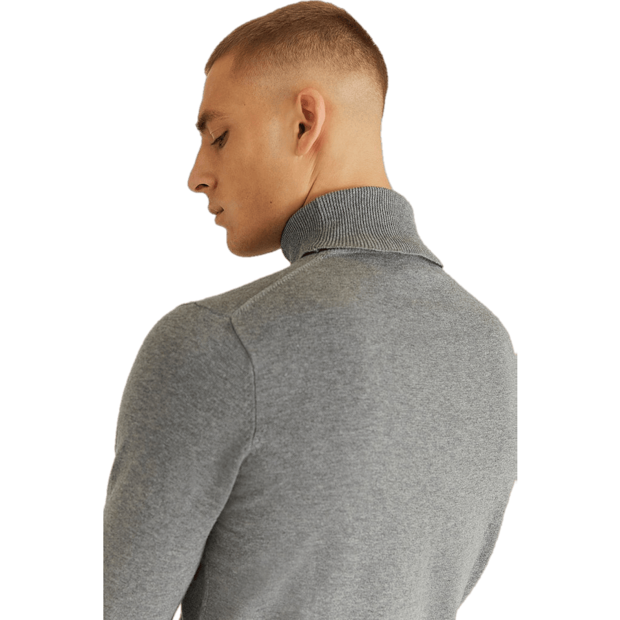 Craven Roll Neck Mid Greymelange