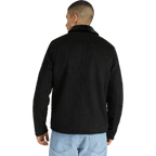 Teddy Fake Suede Jacket Black