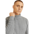 John Cable Roll Neck Greymelange