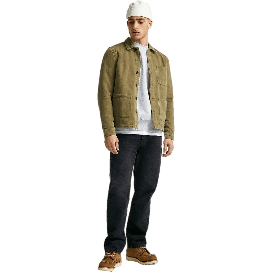 Favourite Twill Overshirt — Army Green
