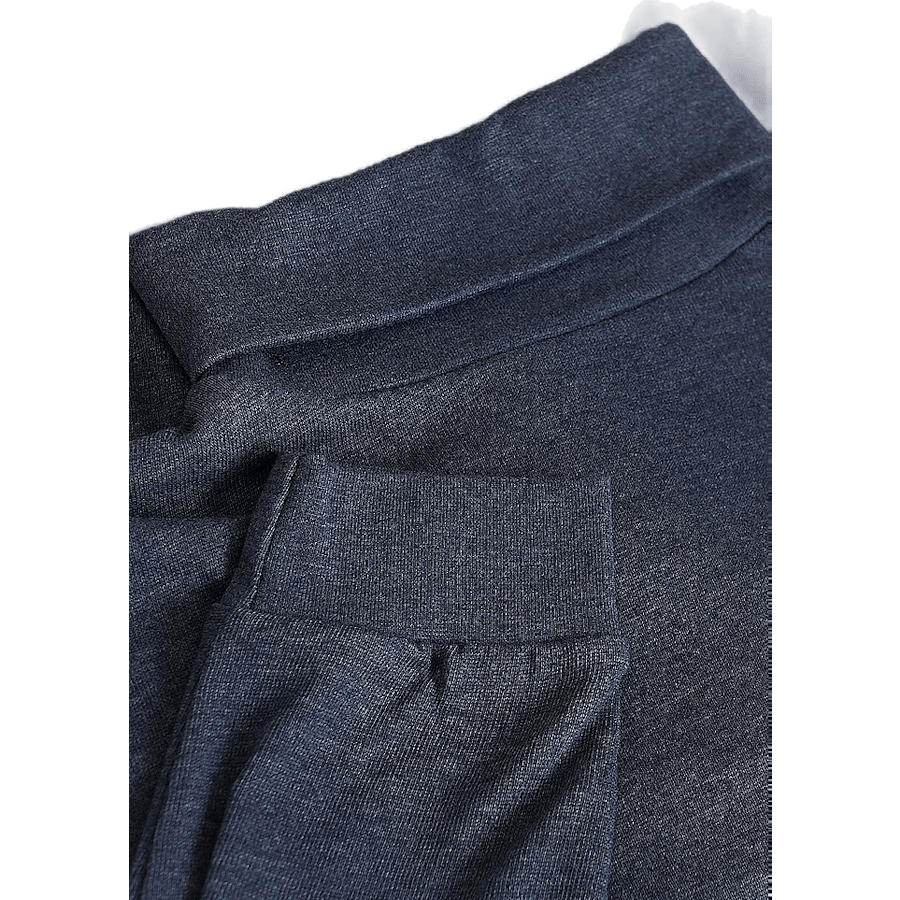Roll Neck Navymelange