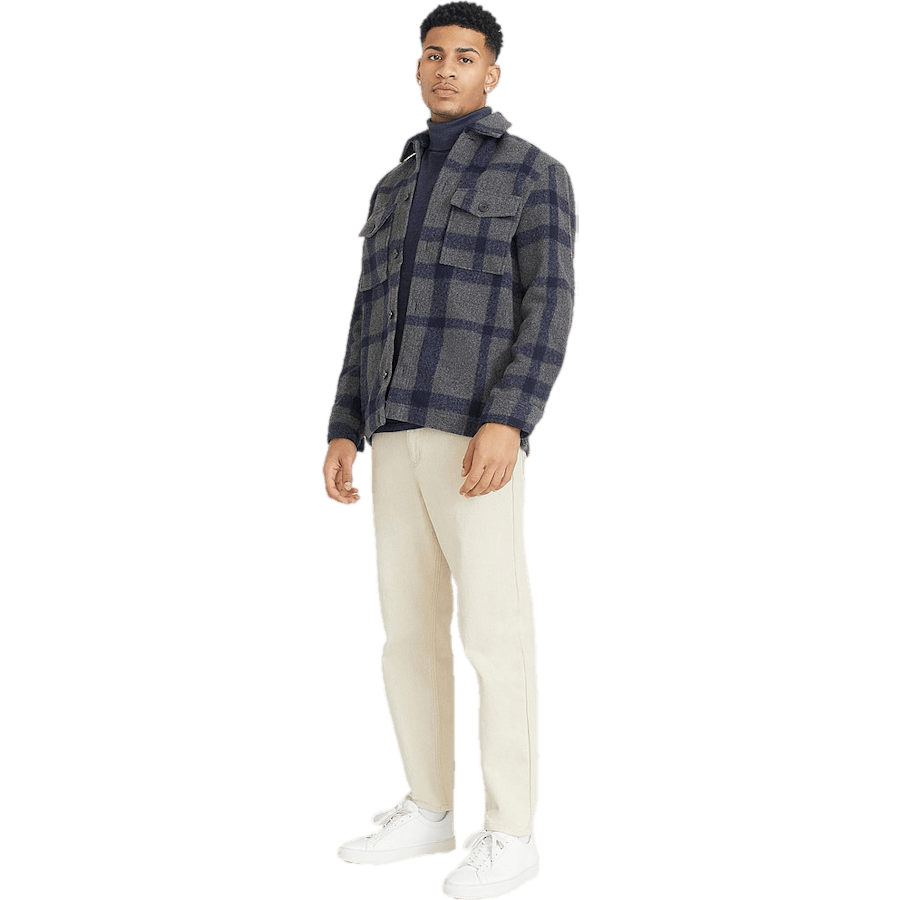 Roll Neck Navymelange