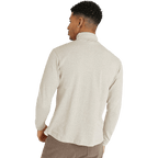 Beige Mélange Roll Neck