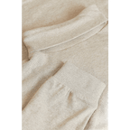 Beige Mélange Roll Neck