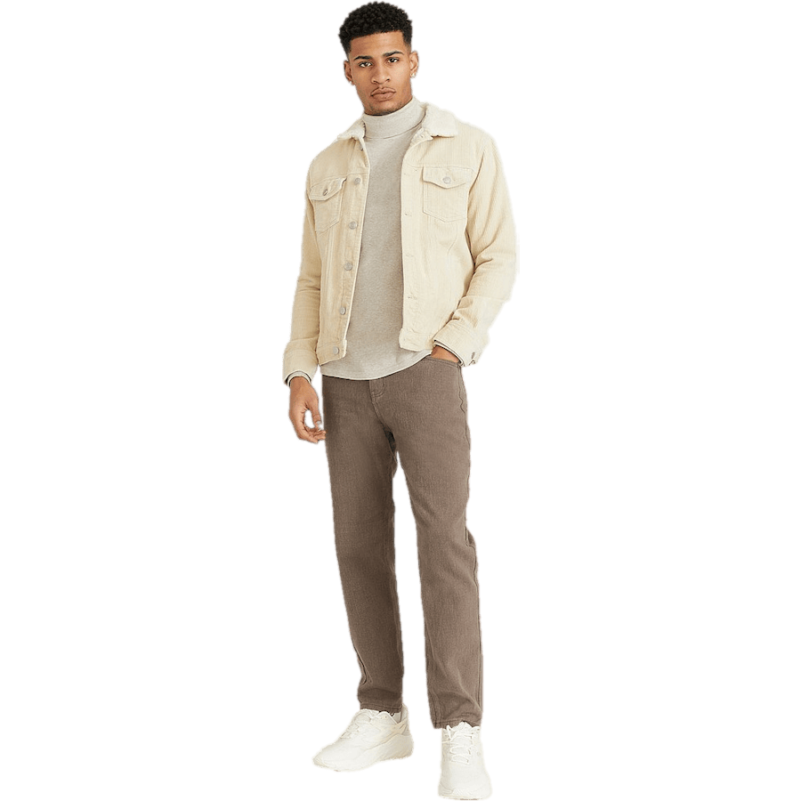 Beige Mélange Roll Neck