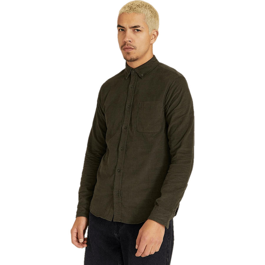 Melker Baby Cord Shirt — Olive