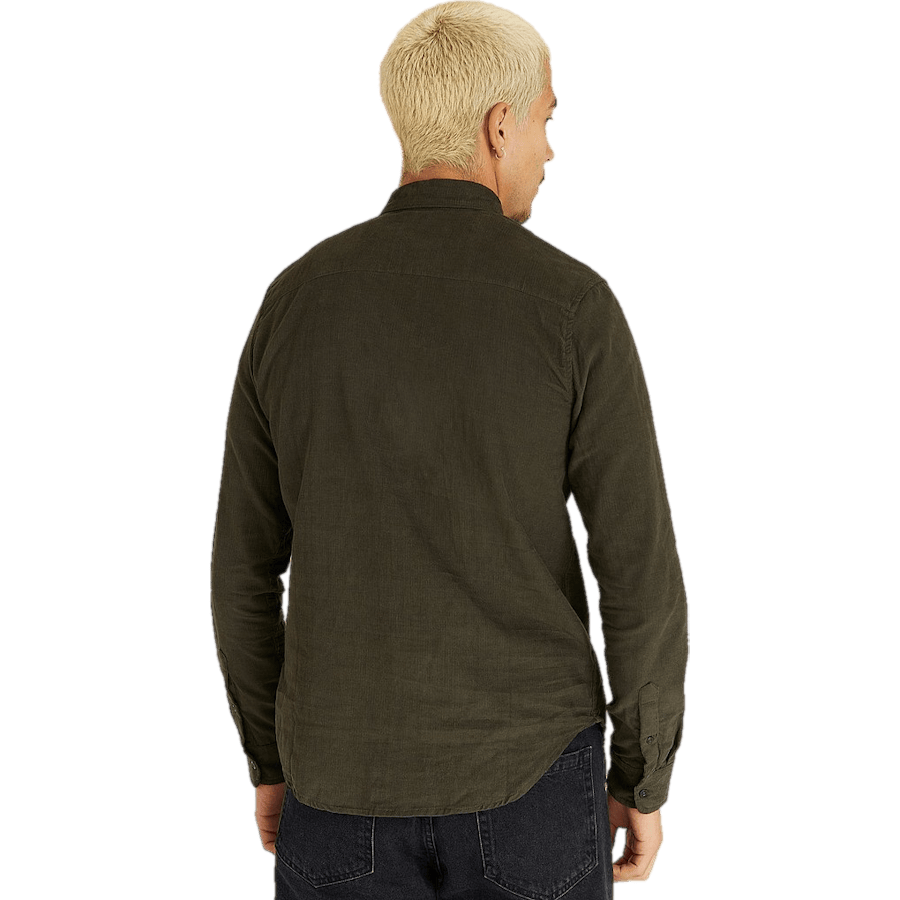 Melker Baby Cord Shirt — Olive