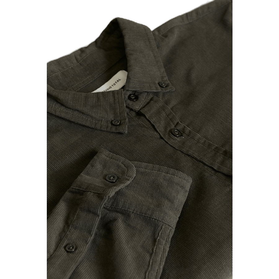 Melker Baby Cord Shirt — Olive
