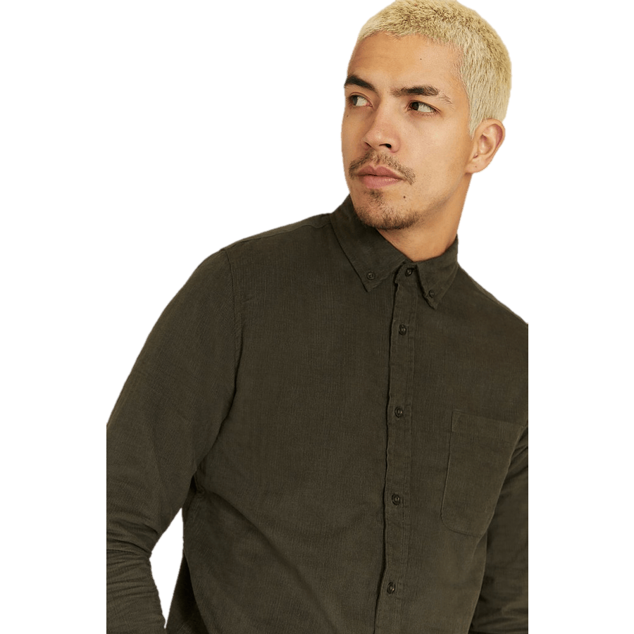 Melker Baby Cord Shirt — Olive