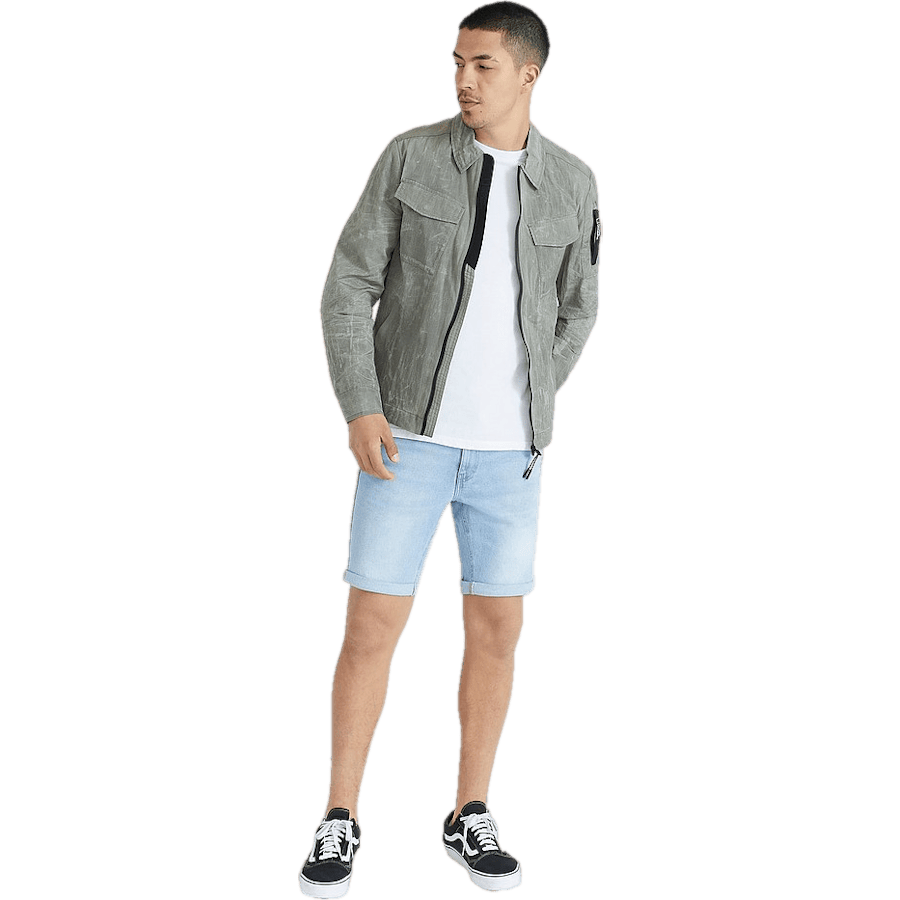 Slim Fit Shorts — Vintage Light Blue
