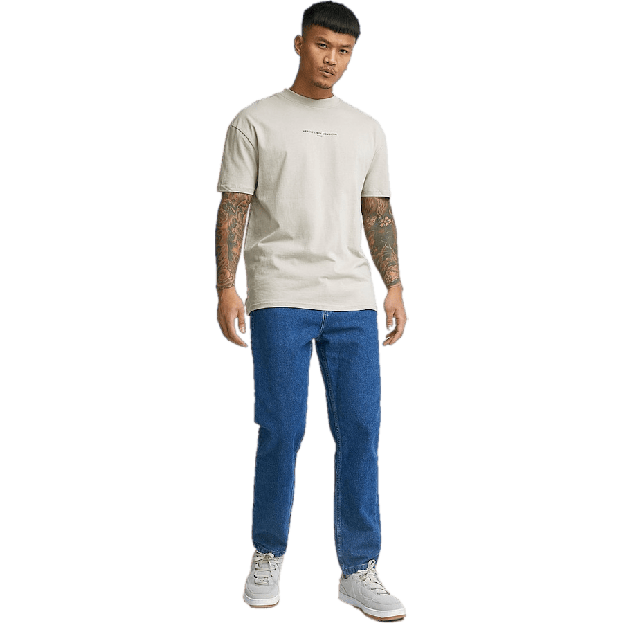 Regular Tapered Jeans — Rigid Blue