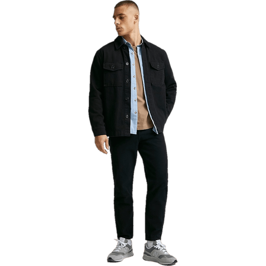 Regular Tapered Twill — Black