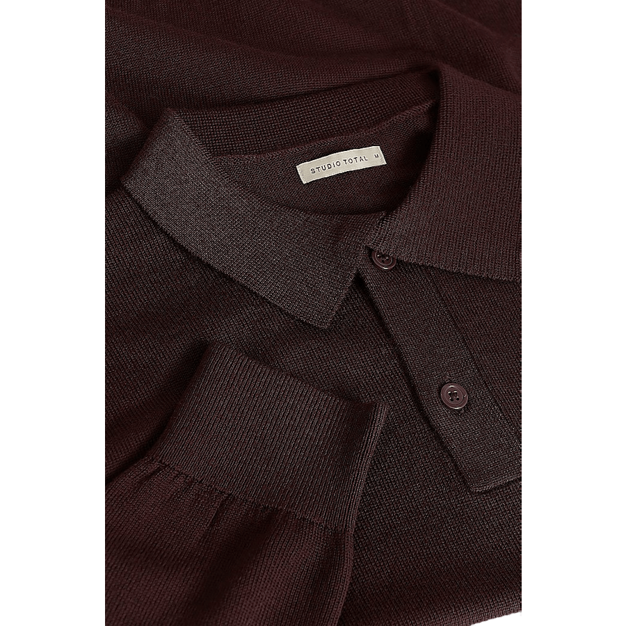 Studio Total Merino Ls Polo