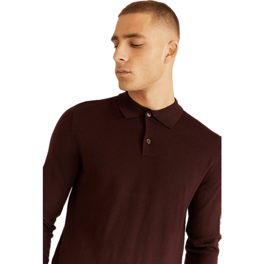Studio Total Merino Ls Polo