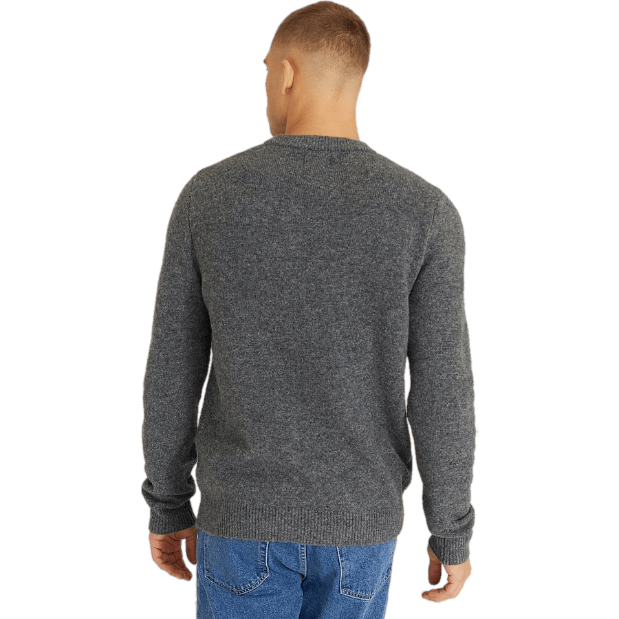 Woolblend Crew Dark Greymelange