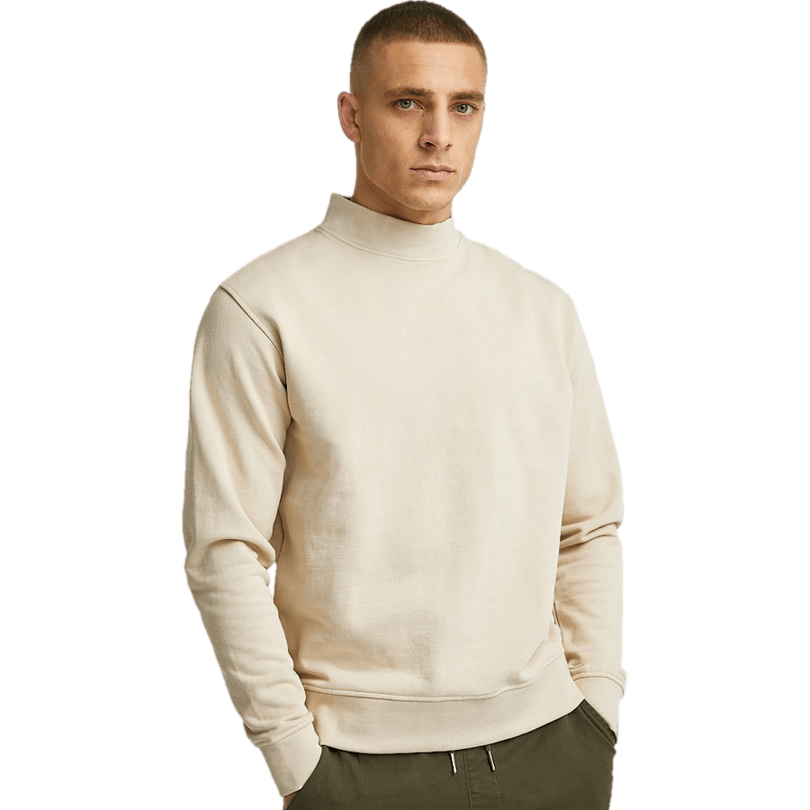 Wide Rib Sweatshirt — Ecru