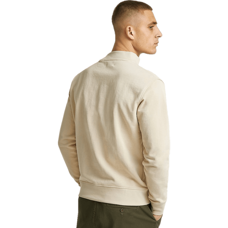 Wide Rib Sweatshirt — Ecru