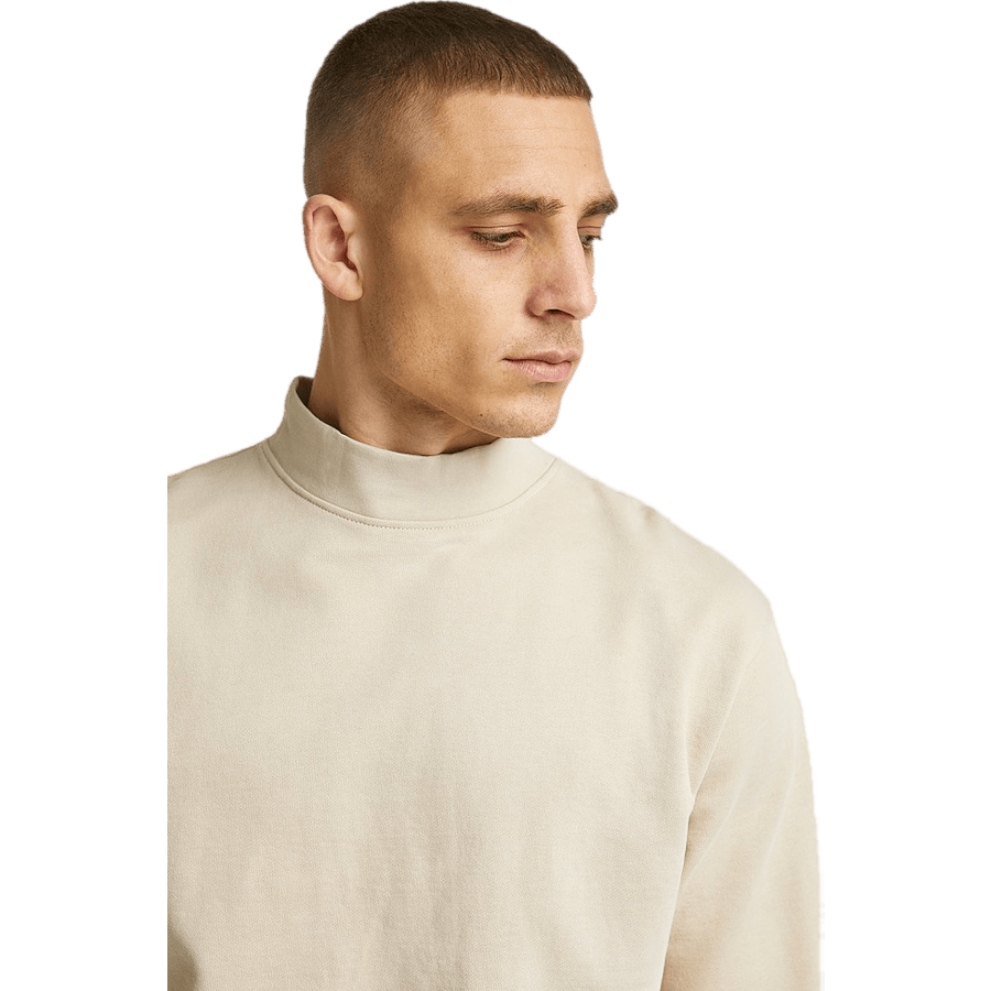 Wide Rib Sweatshirt — Ecru