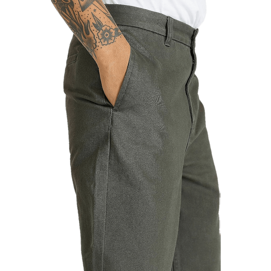 Loose Twill Trousers — Grey