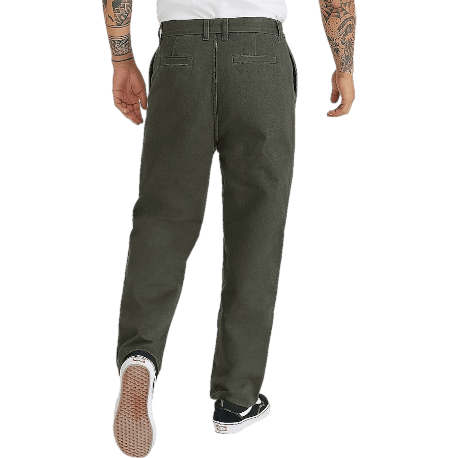 Loose Twill Trousers — Grey