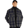 Studio Check Overshirt Grey/Navy