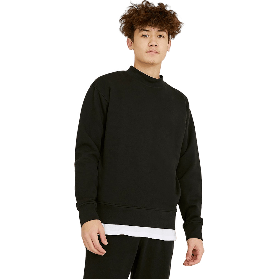 Wide Rib Sweatshirt — Black