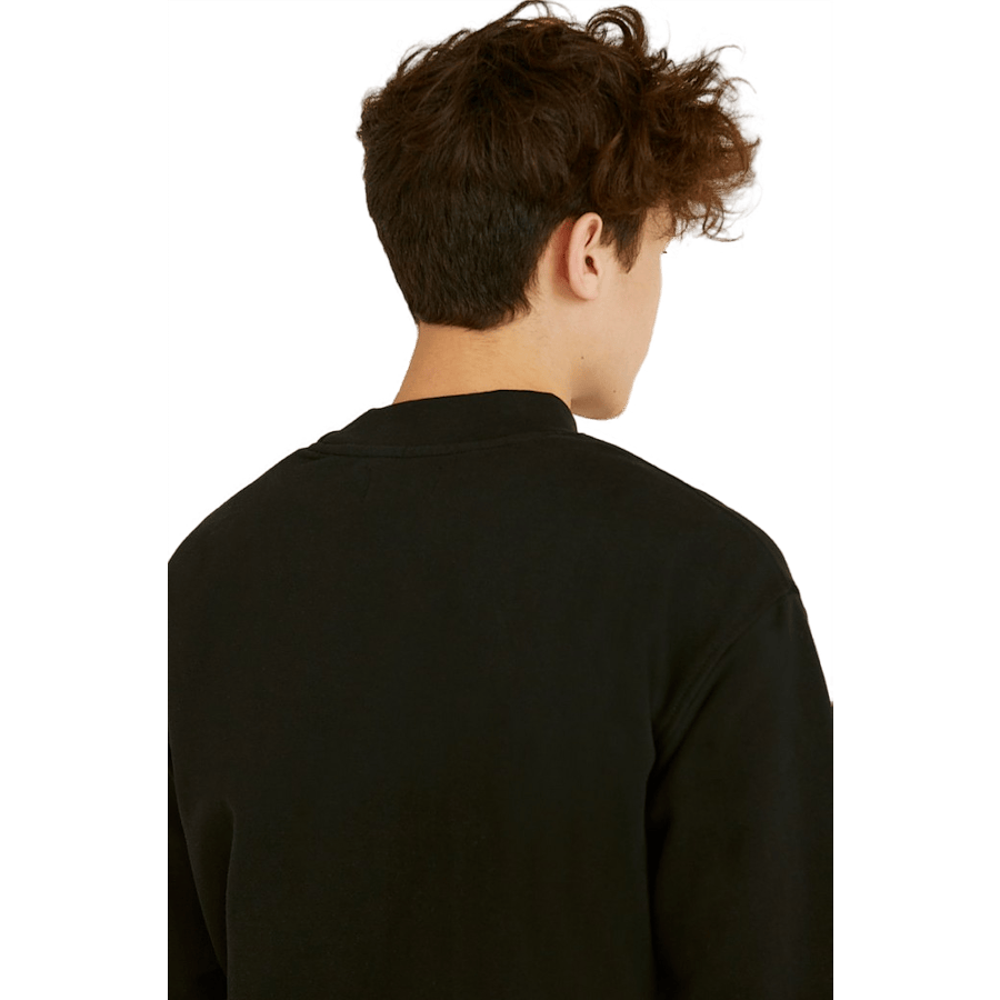 Wide Rib Sweatshirt — Black