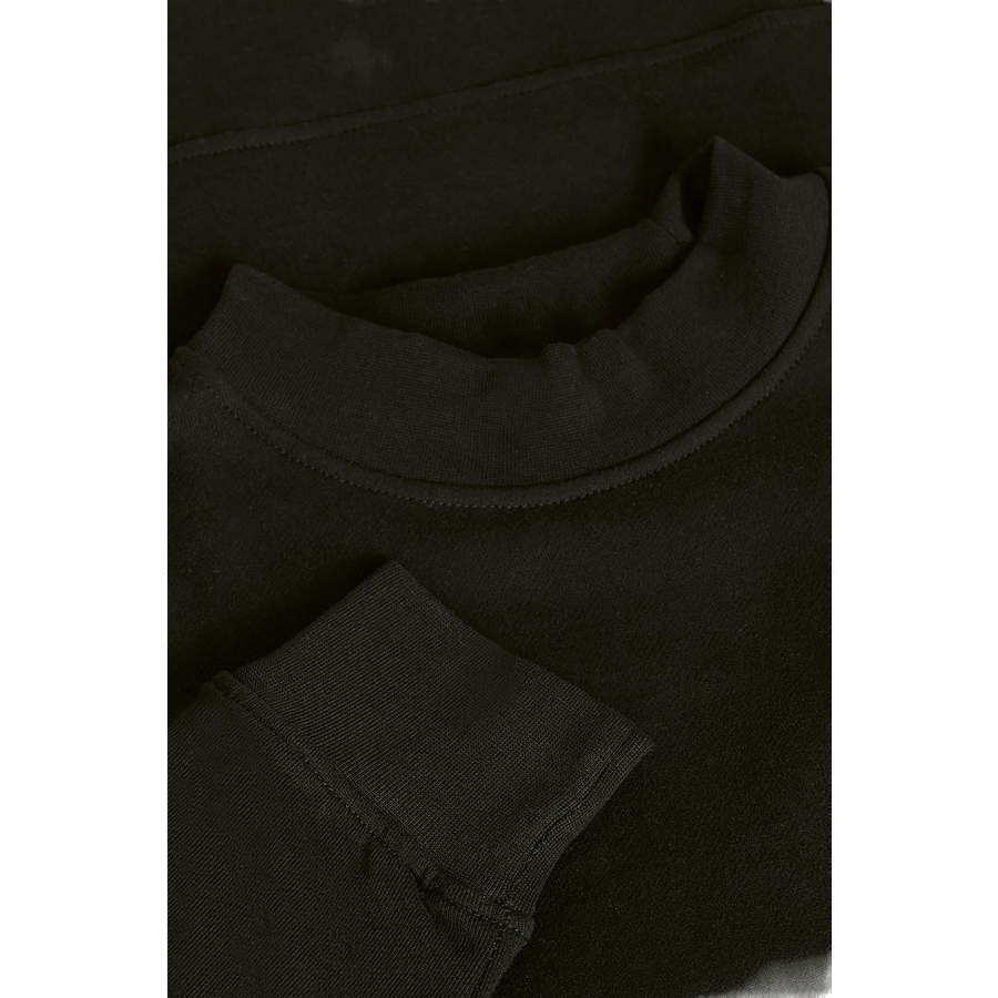Wide Rib Sweatshirt — Black