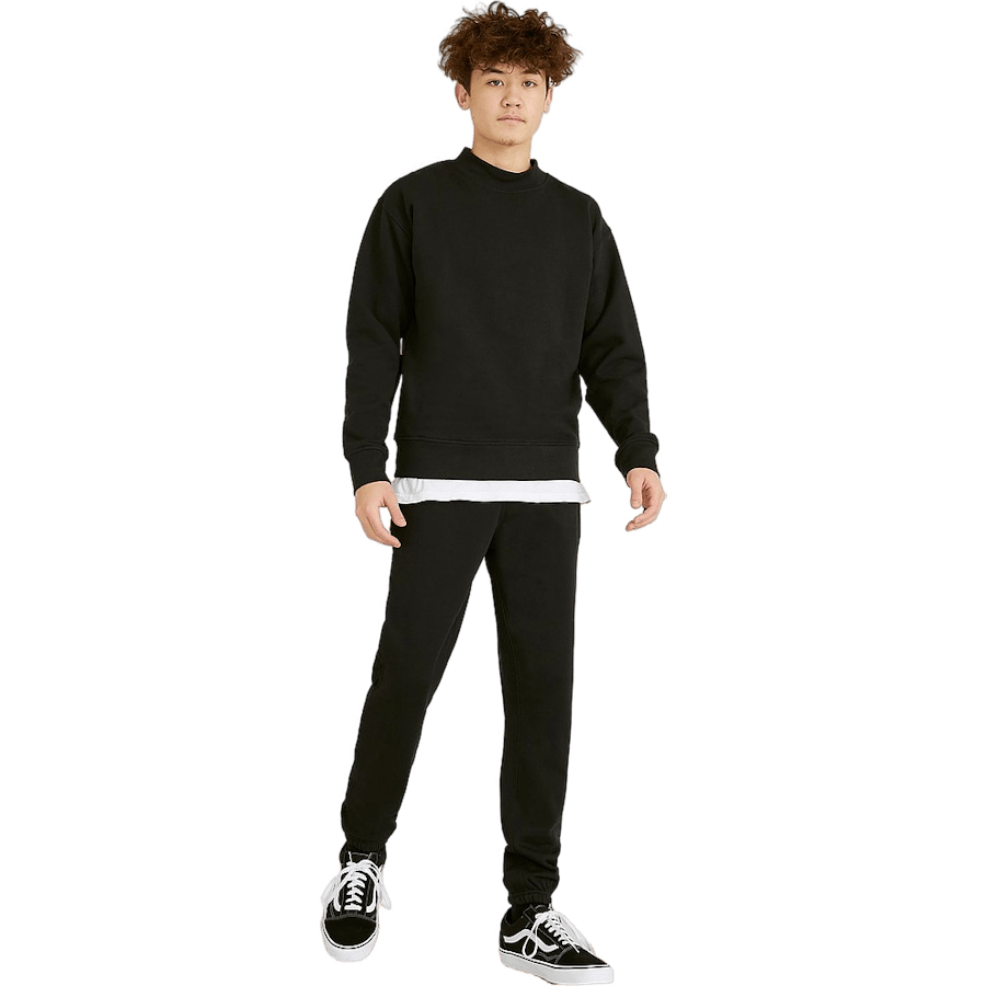 Wide Rib Sweatshirt — Black