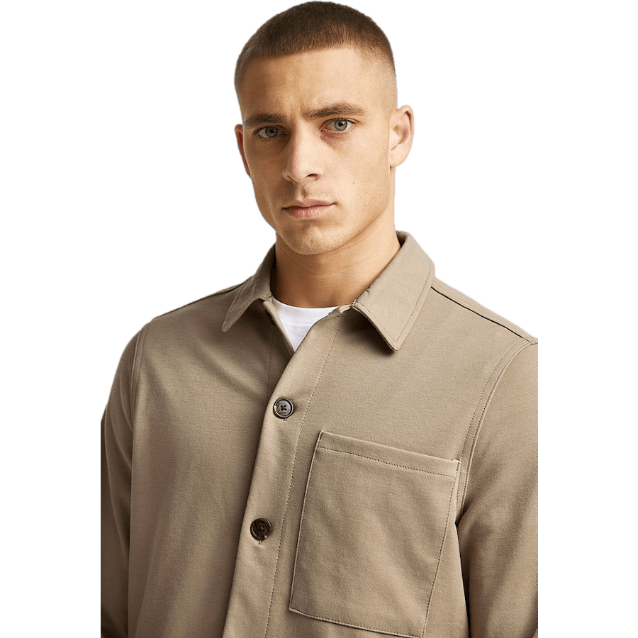 New Soft Overshirt — Beige