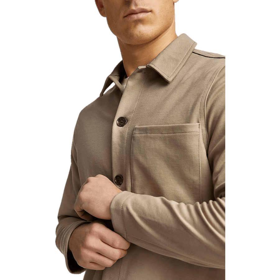 New Soft Overshirt — Beige