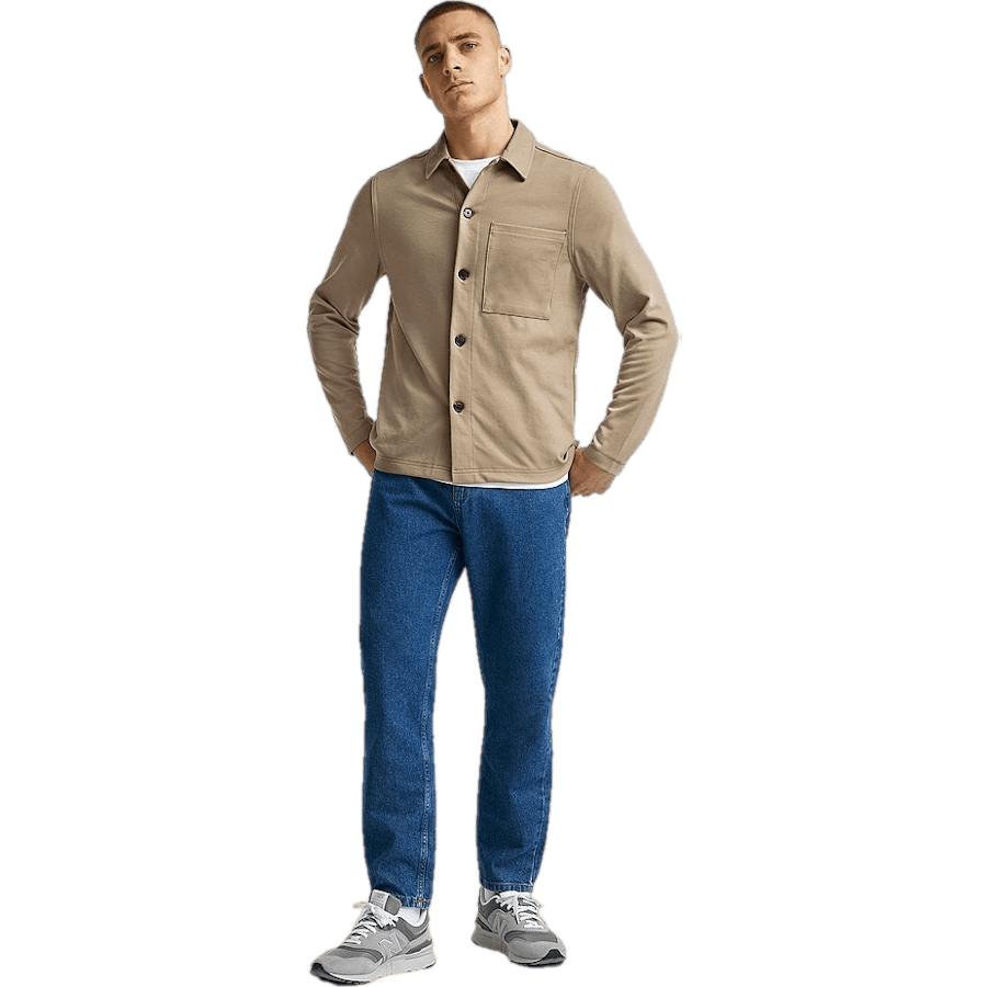 New Soft Overshirt — Beige