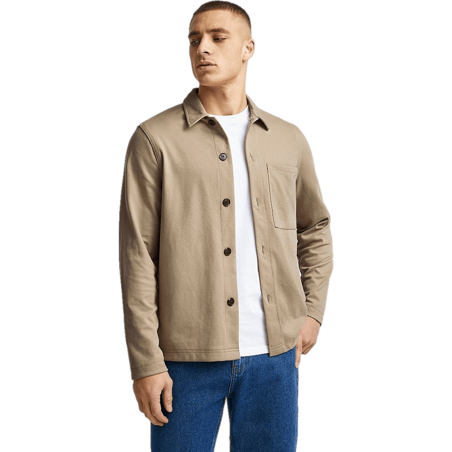 New Soft Overshirt — Beige