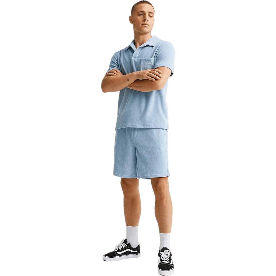 Terry Shorts — Sunbleached Blue