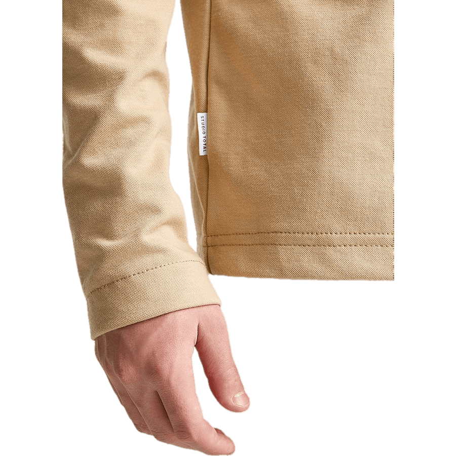 Soft Relaxed Overshirt — Beige
