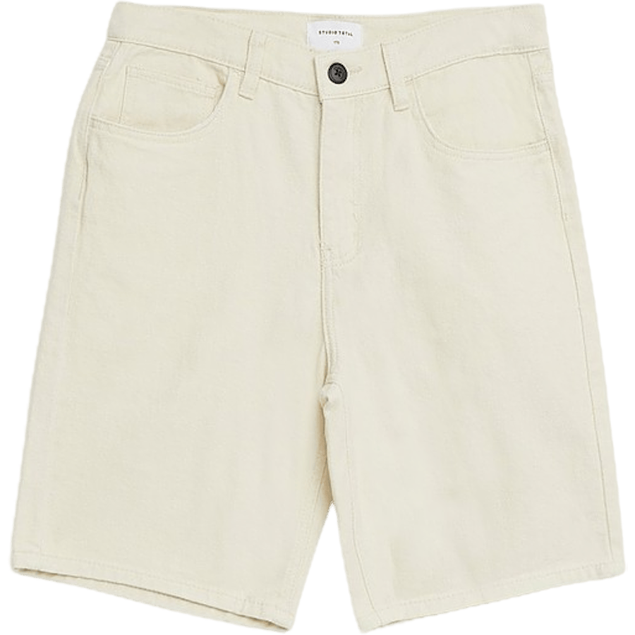 Regular Twill Shorts — Ecru