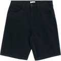 Regular Twill Shorts — Black
