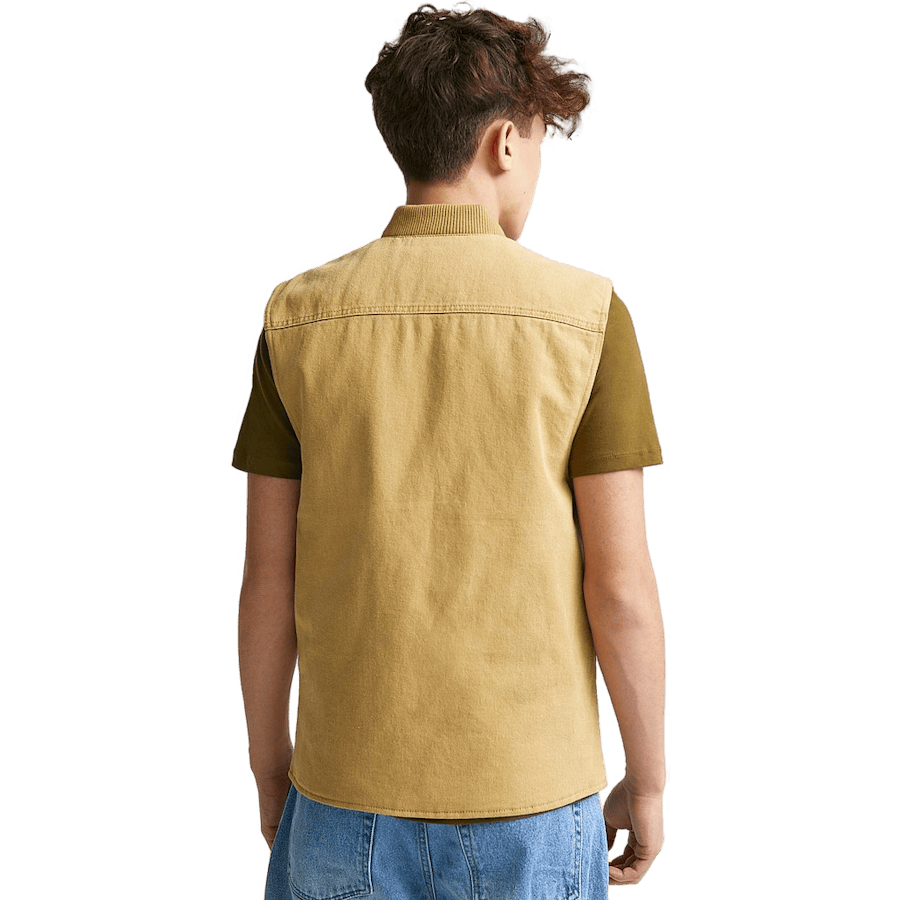 Utility Vest — Greige