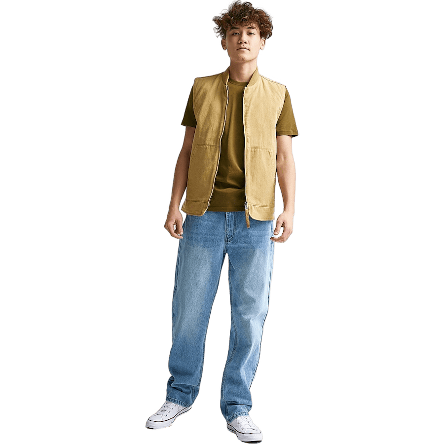 Utility Vest — Greige