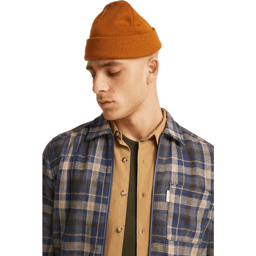 Zip Check Overshirt — Blue Check