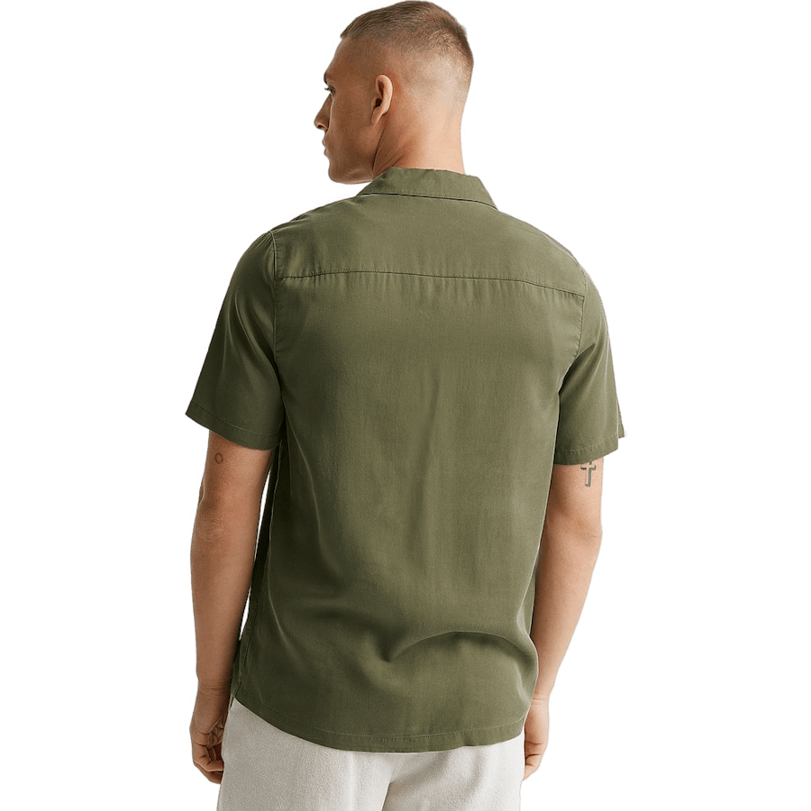 Icon Tencel Short Sleeve — Olive