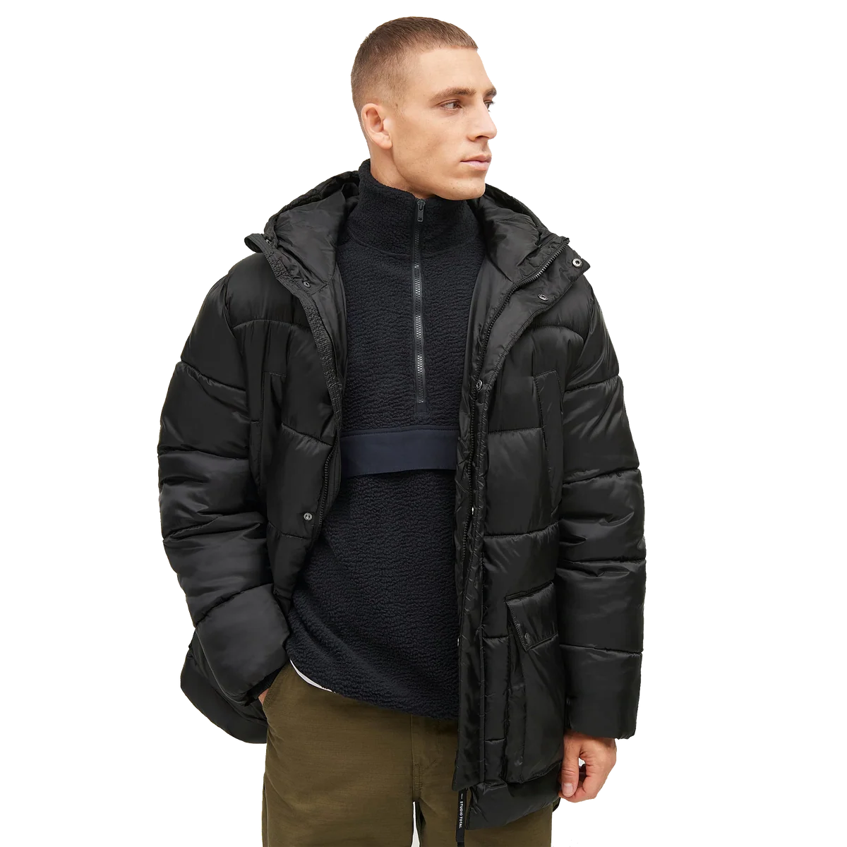 Studio Total | Tjock Oversized Vinter Pufferjacka Herr