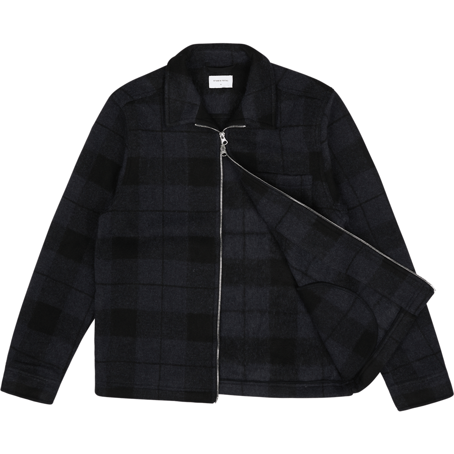 Studio Total Zip Check Overshirt