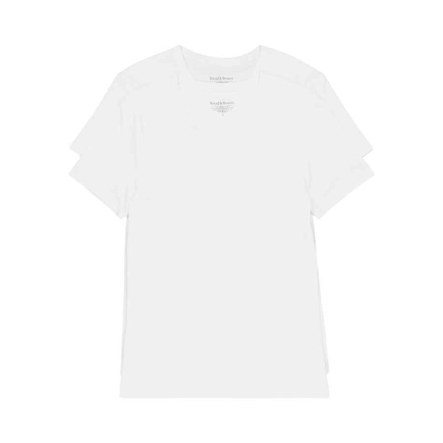 V-Neck 2-pack White