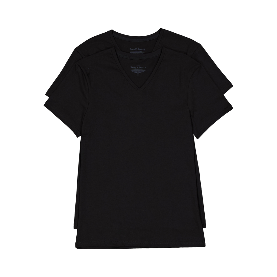 V-Neck 2-pack Black